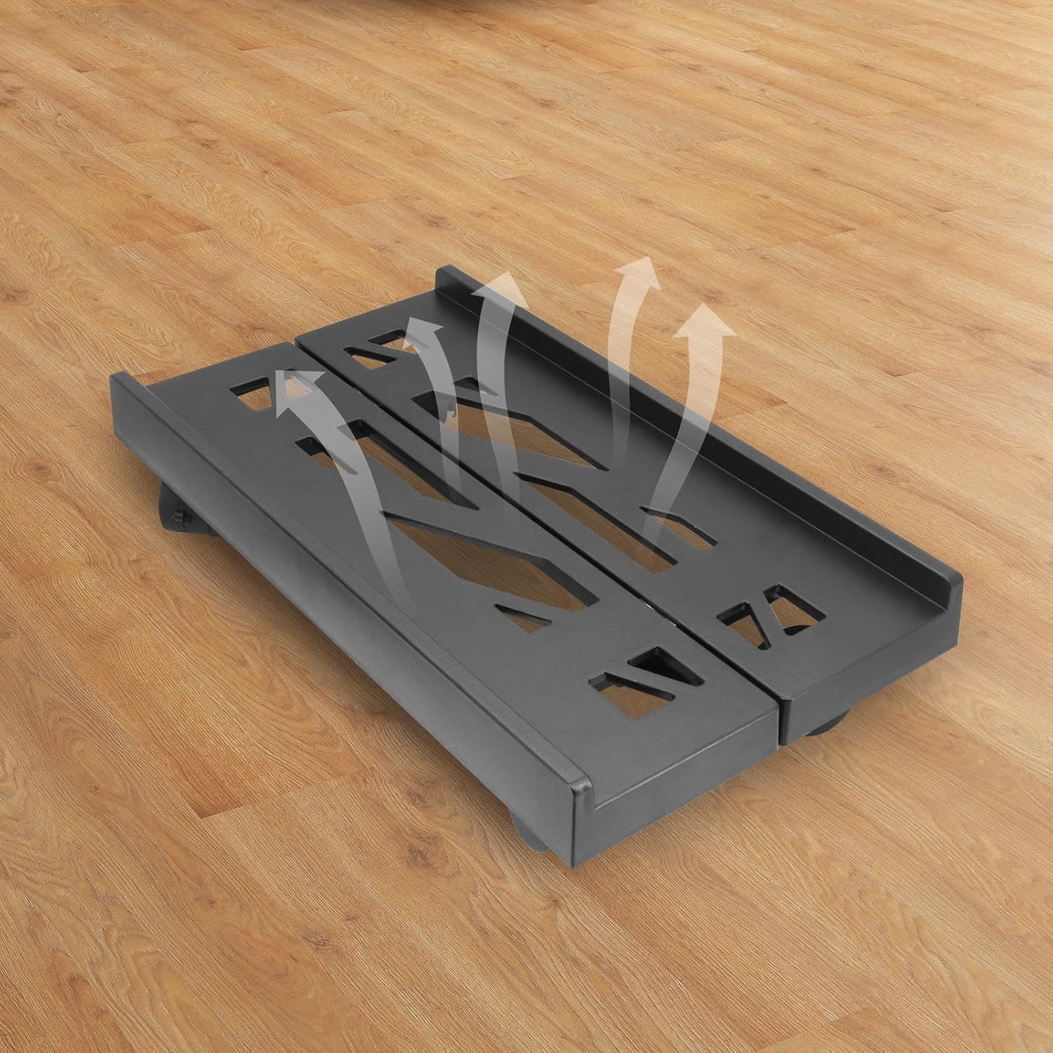 Support PC Tour avec Roulettes – Réglable, Mobile et Universel pour CPU de Bureau, Bureau Gaming, Gain de Place - 4