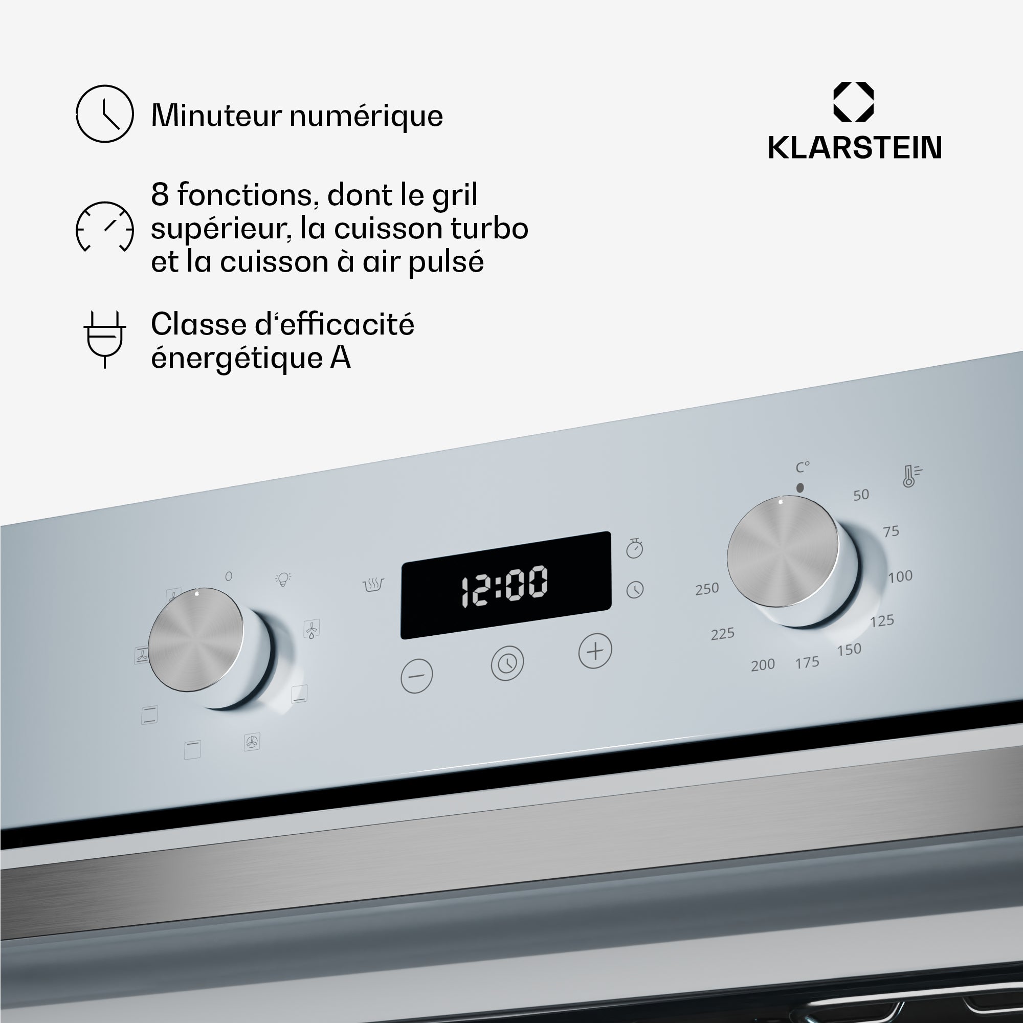 KLARSTEIN Four encastrable compact SpaceSmart Blanc - 4