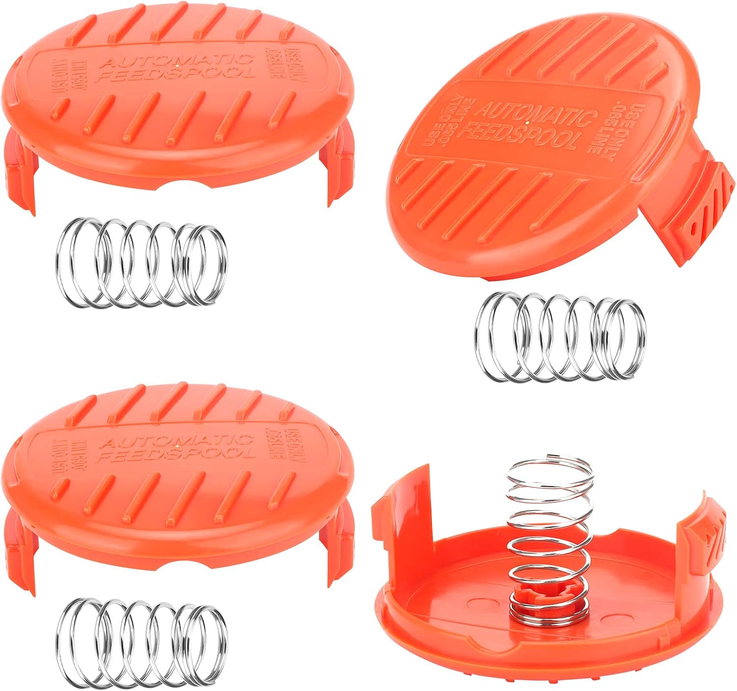 4 sztuki Osłona szpuli trymera, akcesoria do wykaszarki, osłony szpuli ABS do Black-Decker, kosiarka do trawy Rc-100-P
