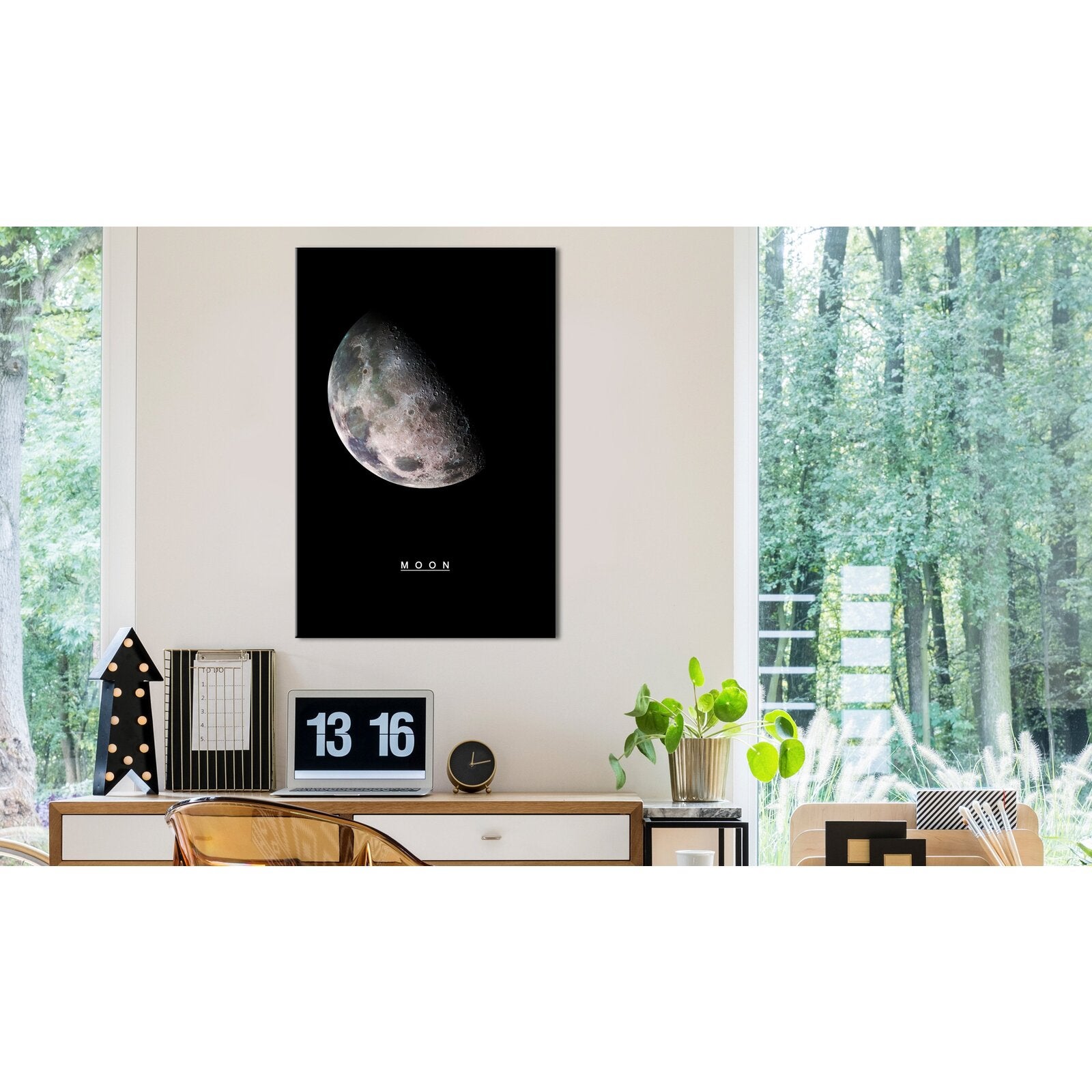 Tableau lune verticale - 60 x 90 cm - 2