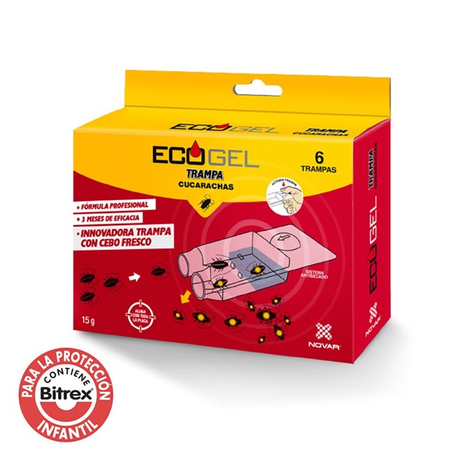 Ecogel Cafard Kit 6 Pièges 15gr.