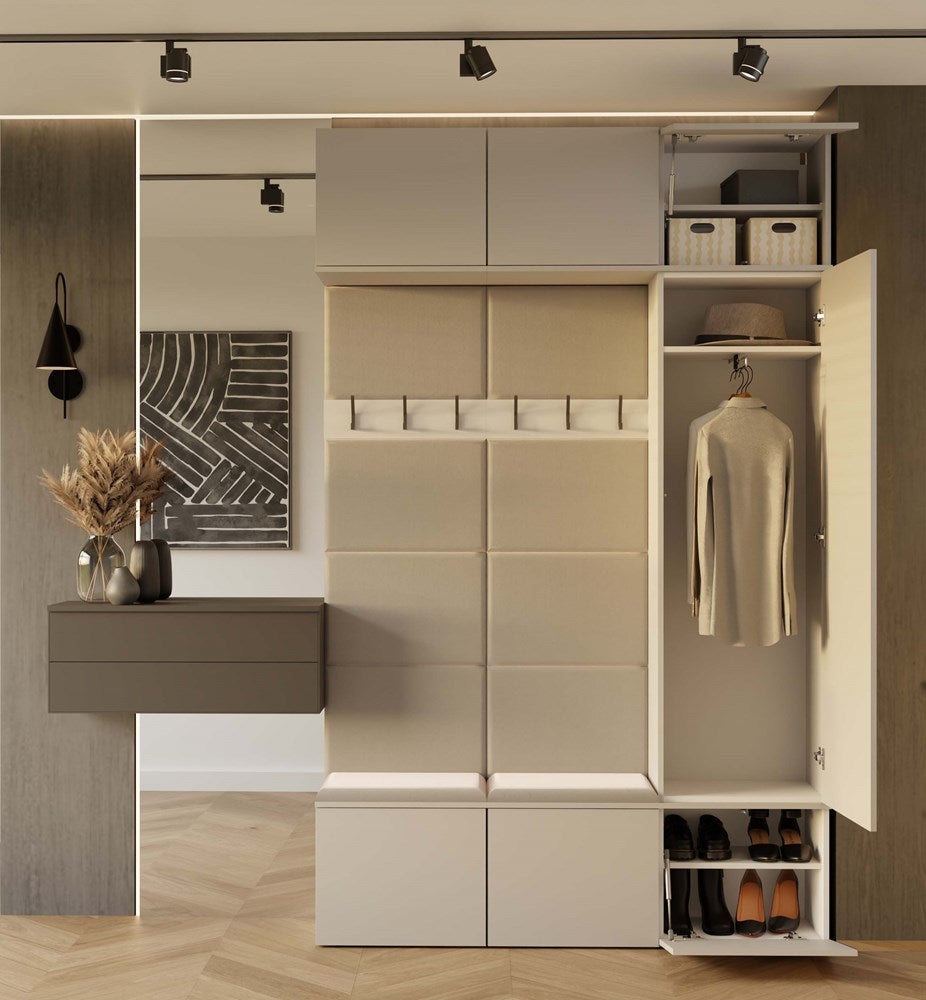 Armoire, cachemire / beige, 150 x 238 x 35 cm - 4