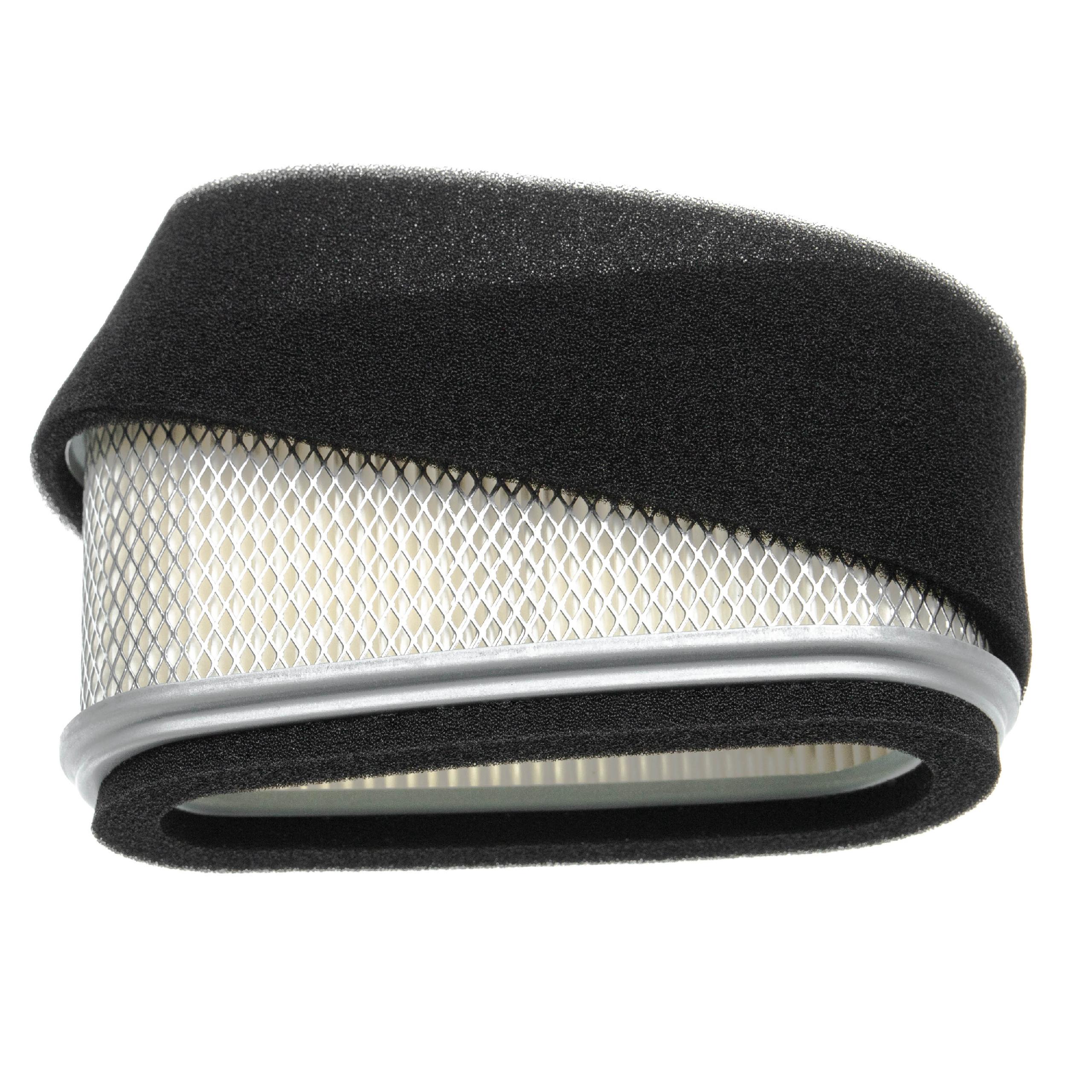 vhbw Lot de filtres compatible avec John Deere GX70, GX75, 130 moteur de tondeuse à gazon - 2x filtres (filtre à air en papier, filtre en mousse) - 3