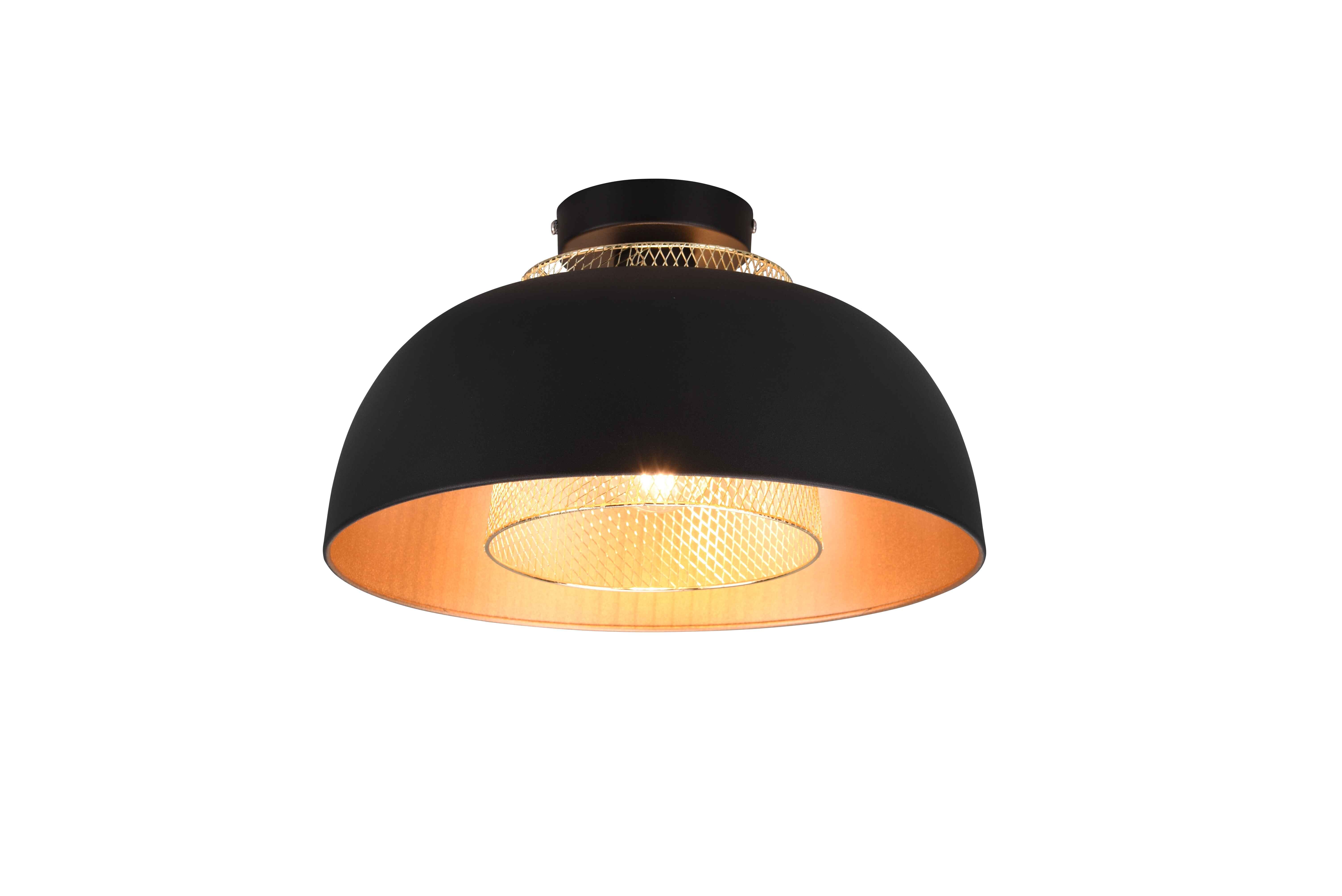 Lampa wisząca PUNCH czarno-złota 1 x E27 x 40W wym: 20,5 x 35 x 35 cm RL
