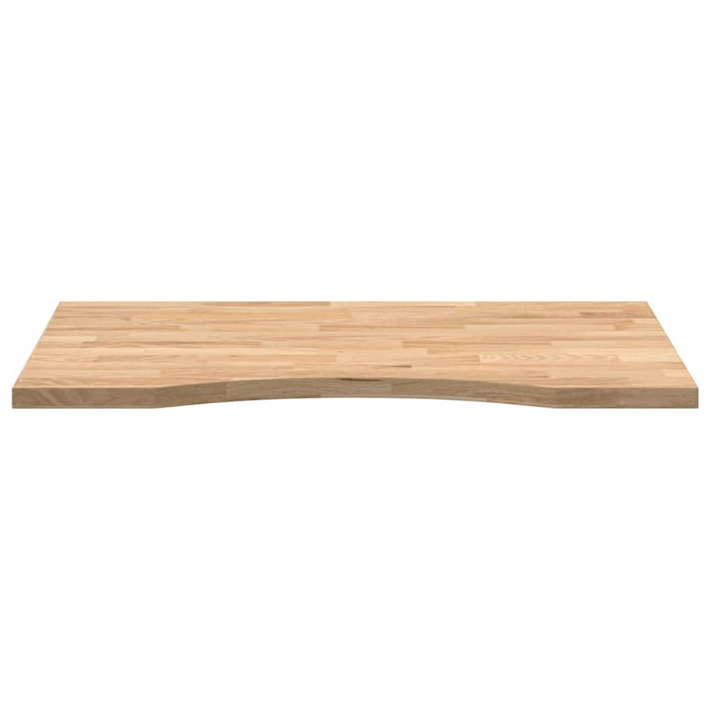 Dessus de bureau non traité en bois massif de chêne rectangulaire - 5
