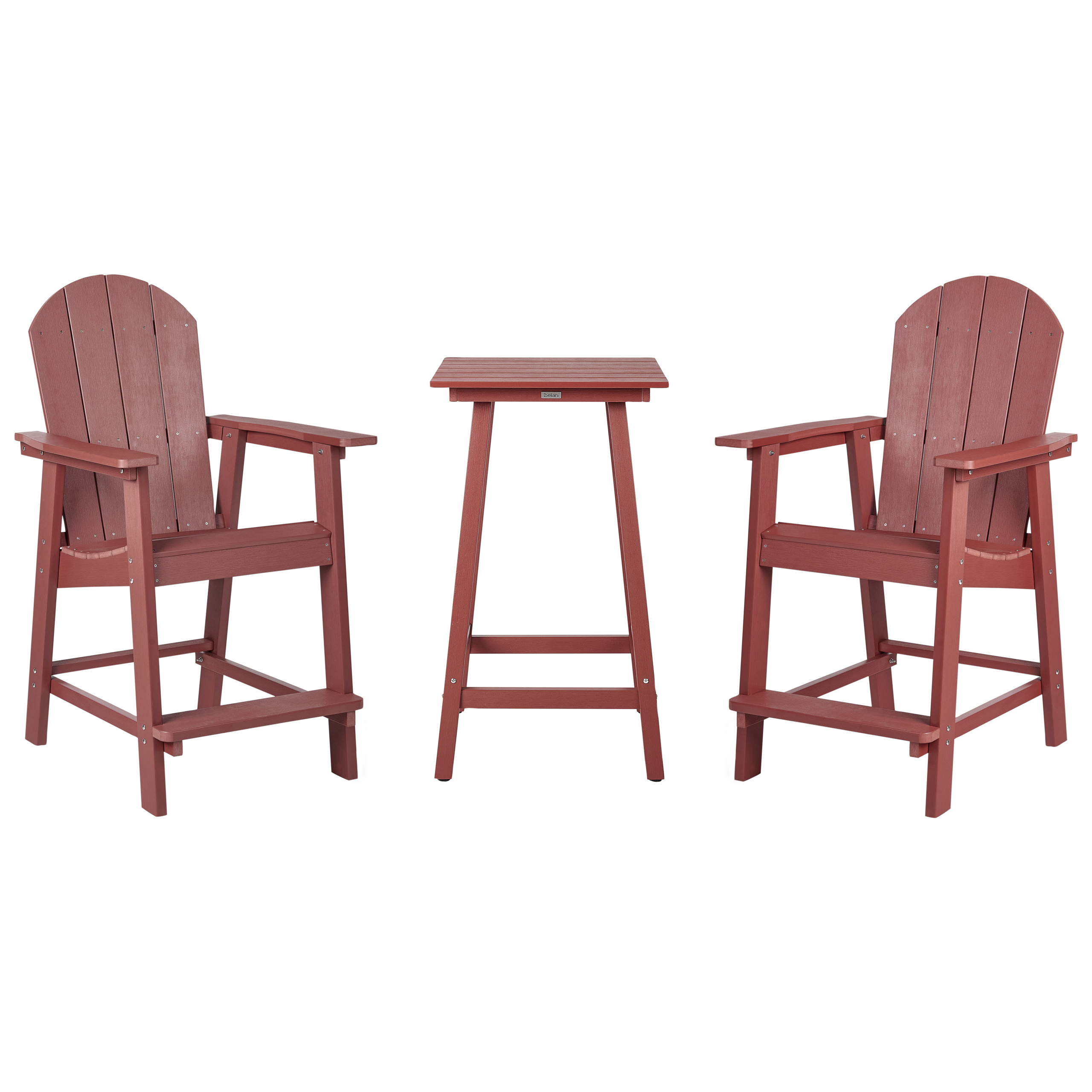 Set mobilier de grădină ADIRONDACK Roșu