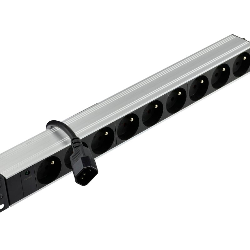 Фото - Інше мережеве обладнання NEKU Listwa zasilająca RACK 19'' 9 gn wtyk UPS C14