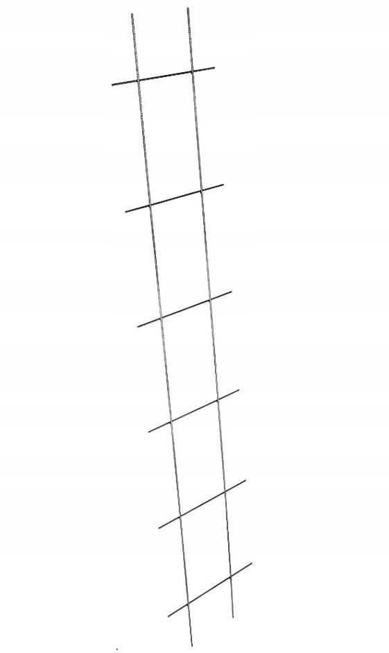 KRATA OGRODOWA METALOWA DO ROŚLIN KWIATÓW DRABINKA NA PNĄCZA 30x150cm MOCNA