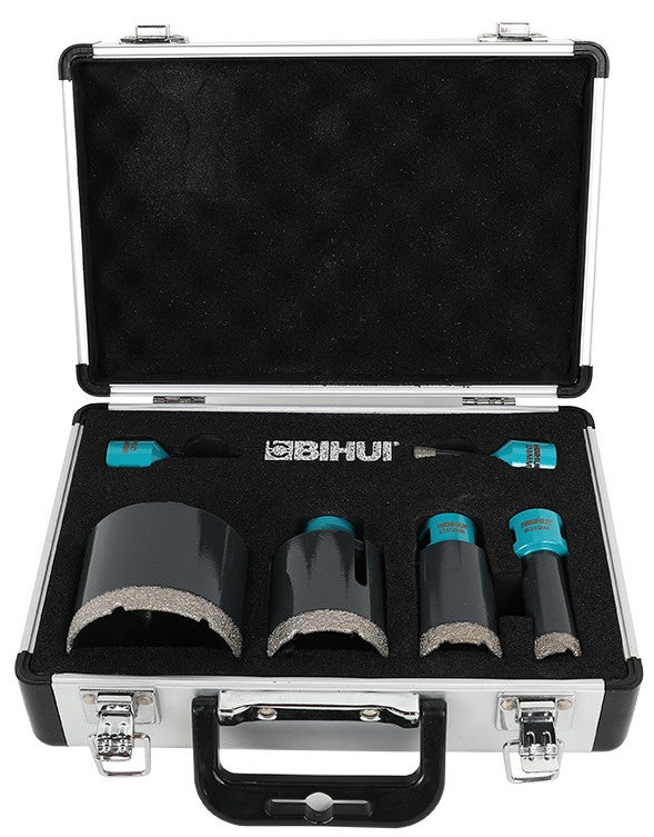 Coffret de trépans diamantés maxi (M14), diamètres 6, 8, 20, 35, 50, 70 - 4