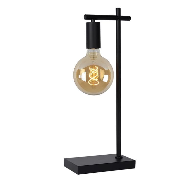 Lampa stołowa LEANNE czarna 1xE27x40W Lucide