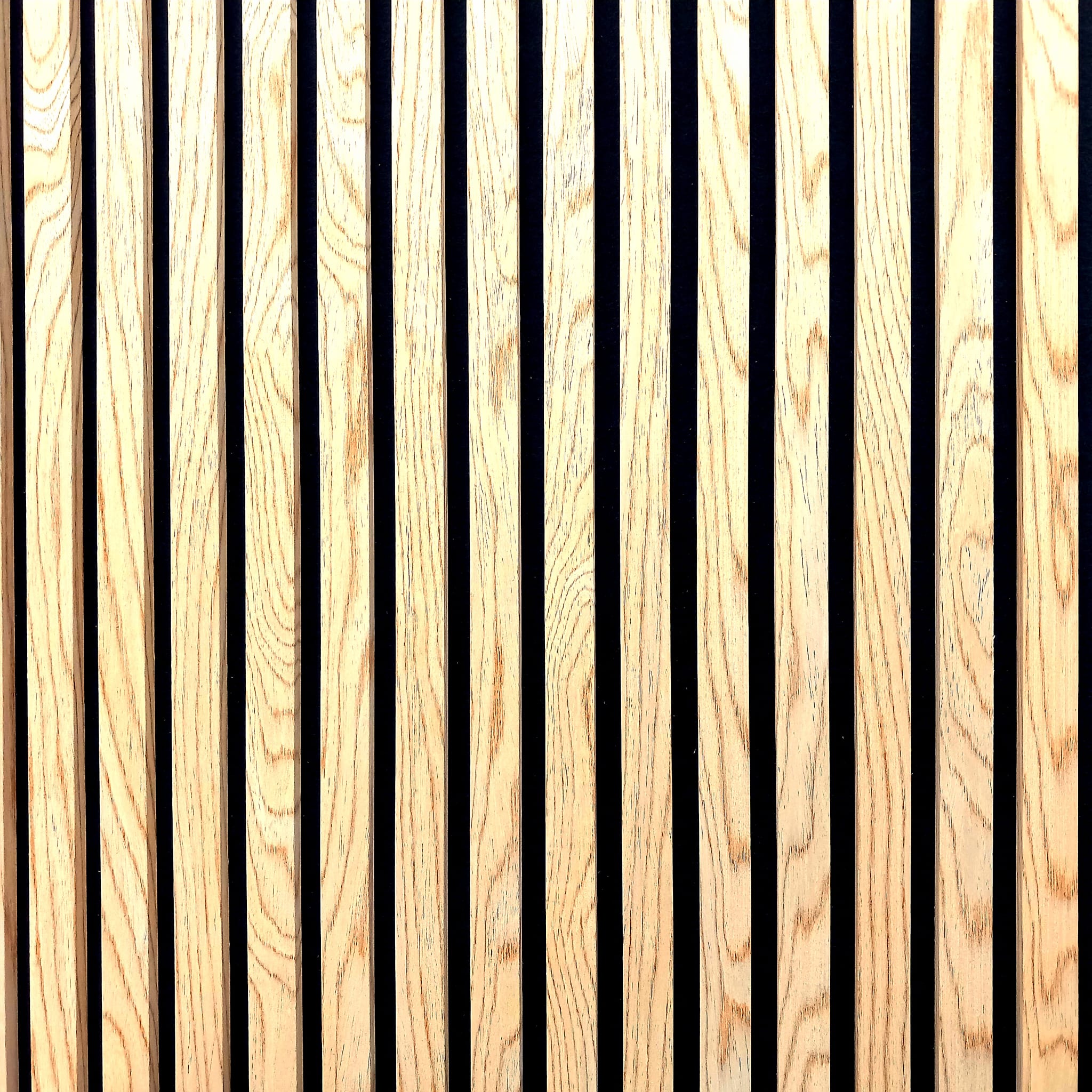 Paneles Isodeco 3D acústicos HDF de madera roble blanco veteado 275x60x2,1cm - 3