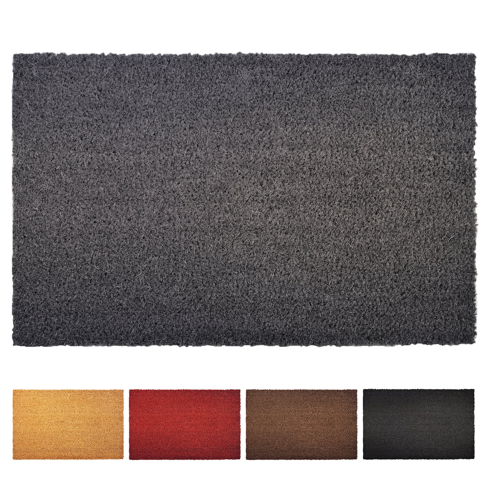 Paillasson en Fibres de Noix de Coco Gris 17 mm 80 x 100 cm - 2