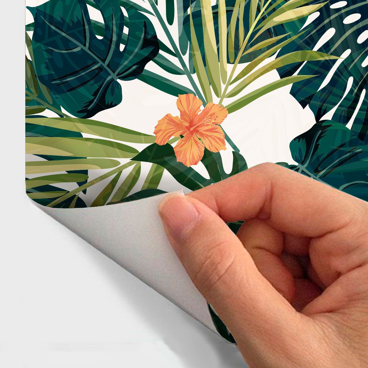 Adesivo carta da parati tropicale Arica - Sticker adesivo - adesivi murali - 60x60cm - 4