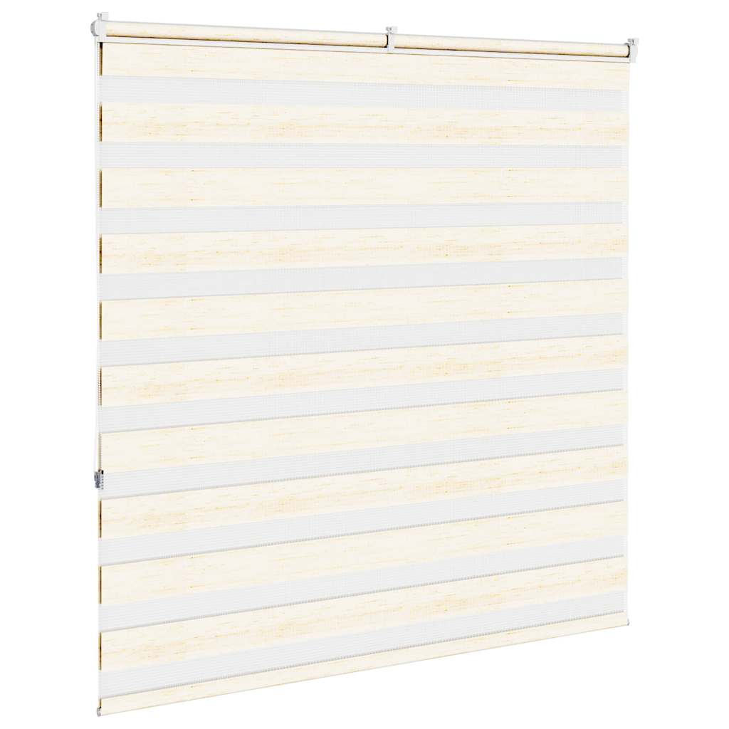 Estor cebra beige mármol tejido ancho 135,9 cm poliéster - 4
