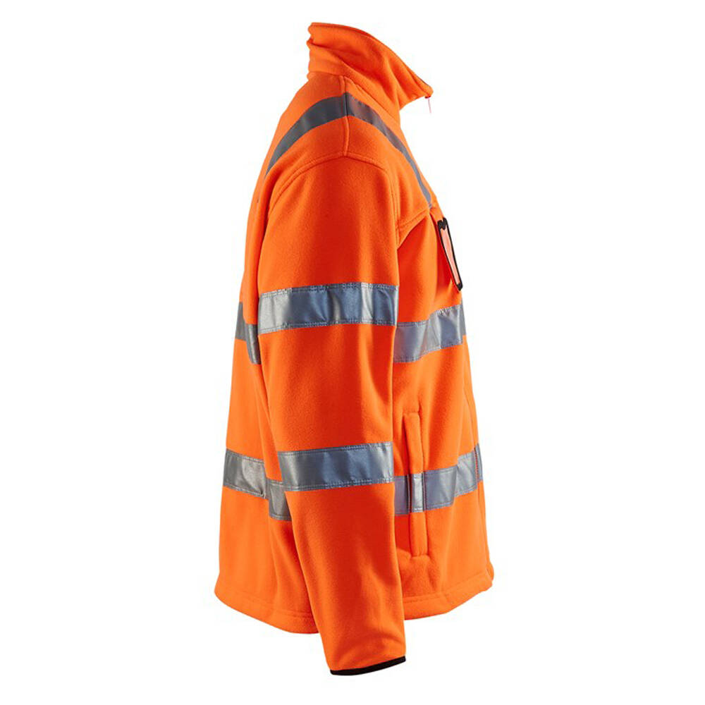 Veste De Sécurité Haute Visibilité Polaire - Jaune/noir, Taille M à XXXL - Pour Travail Extérieur, Chantier, Froid