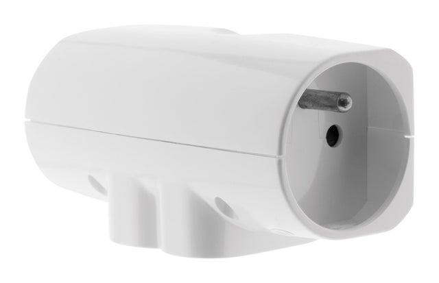 Multiprise 4 prises latérale 2x16A + 2x6A - Blanc - Zenitech
