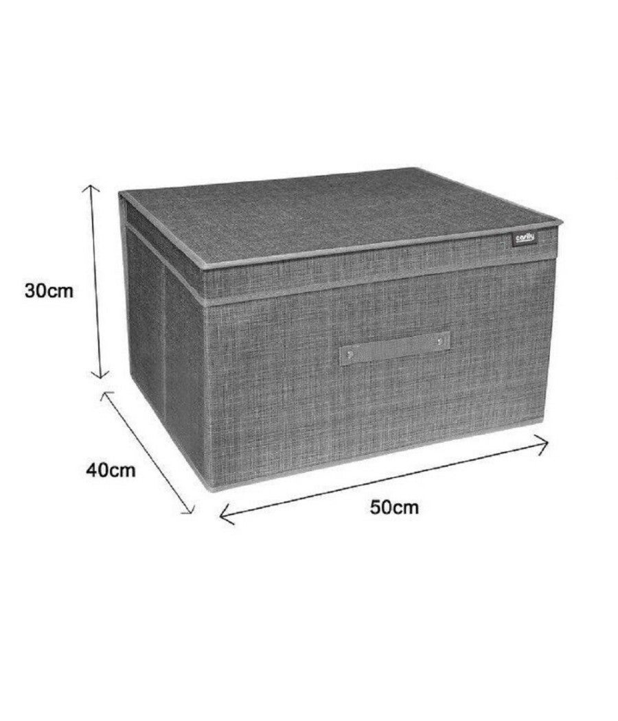 Trade Shop - Box Scatola Salvaspazio Portatutto Contenitore Organizer 50 X 40 X 30 Cm 69695 - - 2