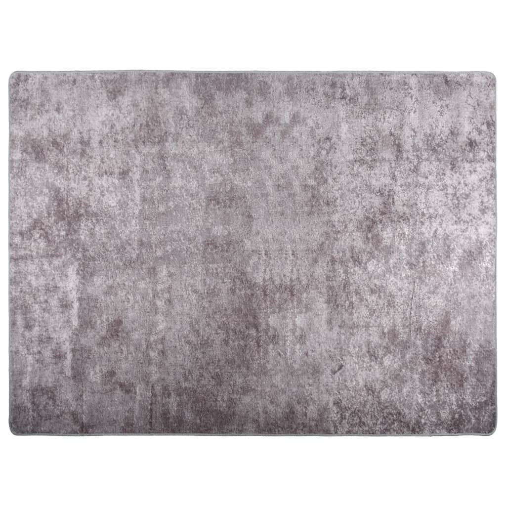 Alfombra Super Suave Para Salón 310x330 Cm - Antideslizante, Con Núcleo De Espuma, Color Gris Claro