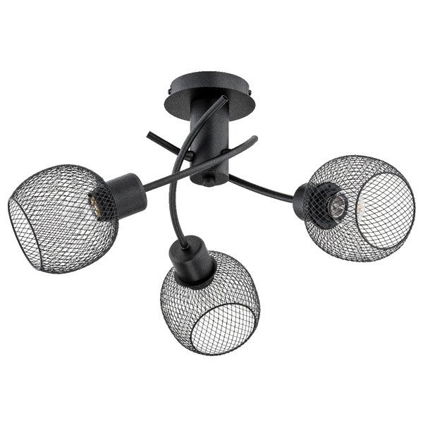 Lampa wisząca WATSA czarna 3 x E27 x 15W wym: 27 x 50 x 50 cm Alfa