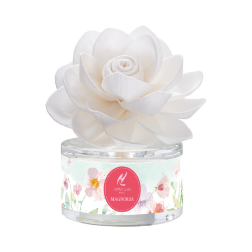 Bezalkoholowy dyfuzor z kwiatem o zapachu Magnolii 30ml