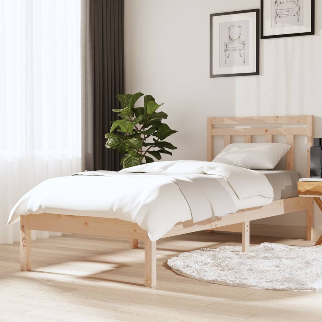 Maison Exclusive - Cadre De Lit Sans Matelas Bois Massif 120x200 Cm