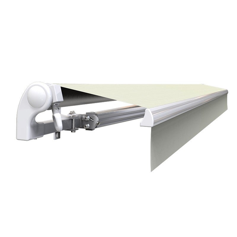 Store banne manuel 4 x 3 m Monobloc pour terrasse - Écru - 5