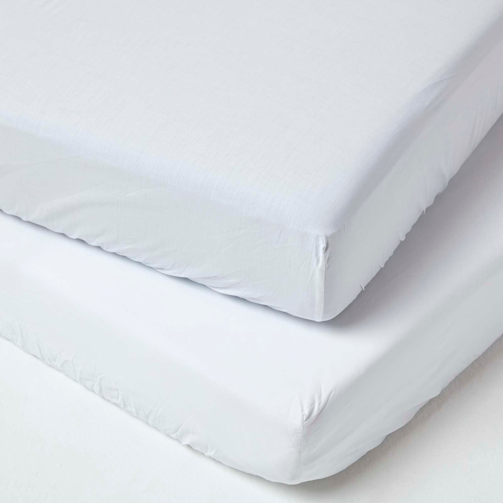 Homescapes Lenzuolo Con Angoli 140x190 Cm – Bianco, 100% Cotone Egiziano 200 Fili, Adatto A Materassi Fino A 40 Cm Di Altezza
