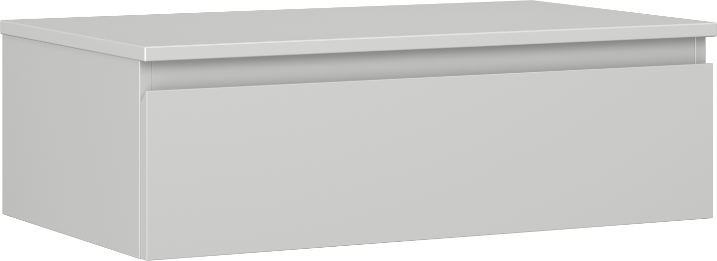 Mexen Orio szafka łazienkowa podumywalkowa 80 cm z blatem, 1 szuflada, szara mat - 91A10-08023-1-BFC62