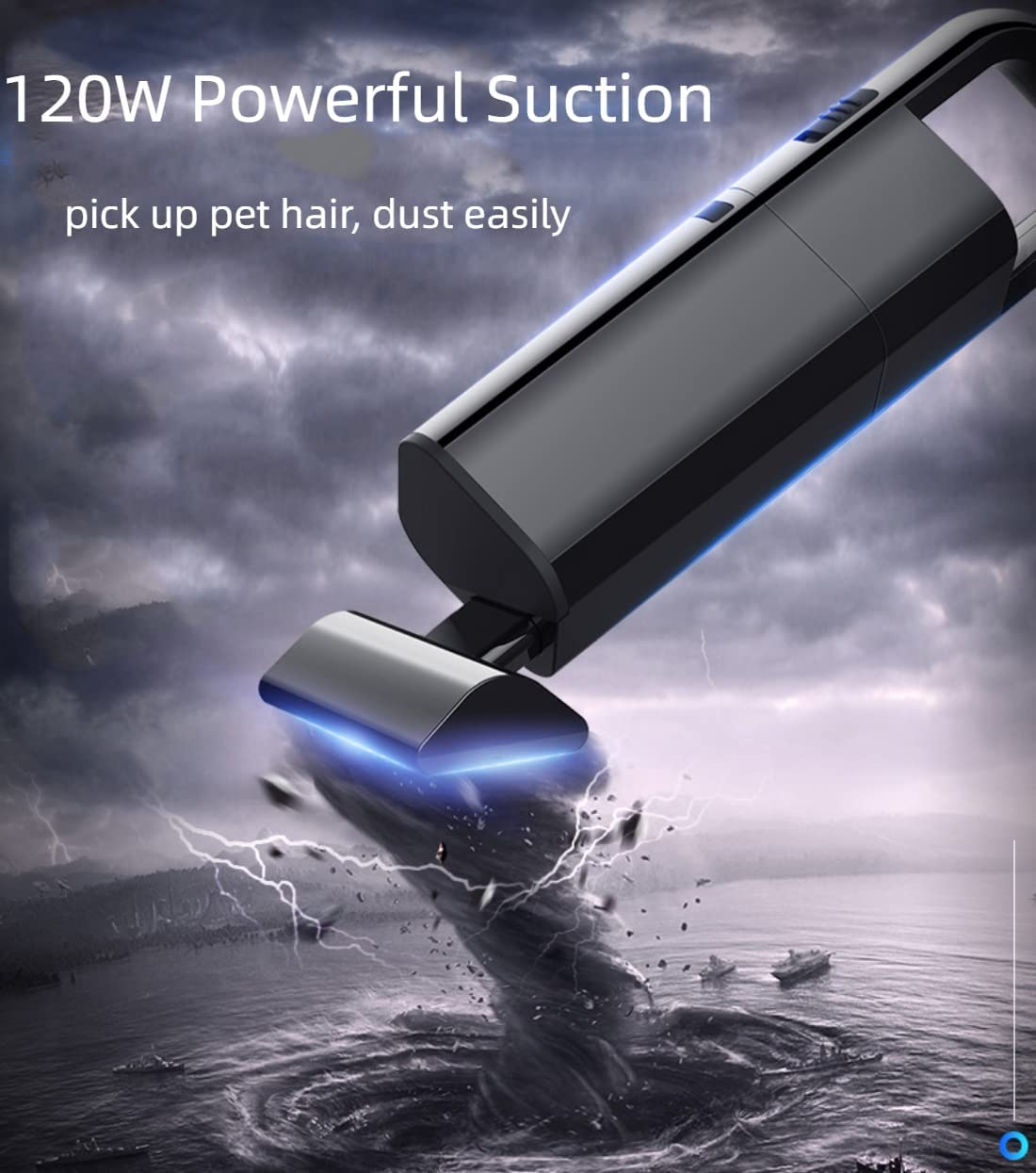 Aspirateur à main sans fil pour voiture, mini-aspirateur à main
