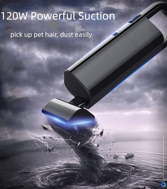 Aspirateur à main sans fil pour voiture, mini-aspirateur à main