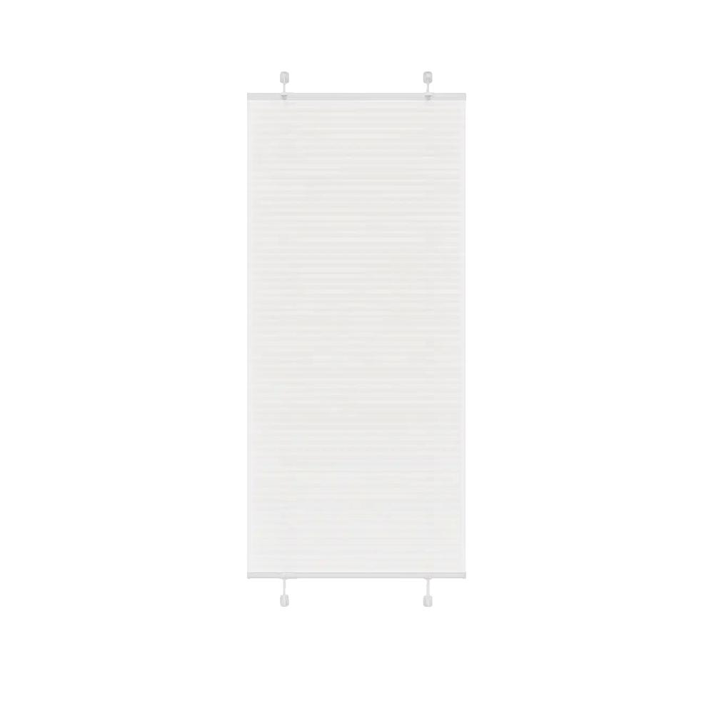 Roleta plisowana vidaXL biała 85x200 cm nieprzezroczysta