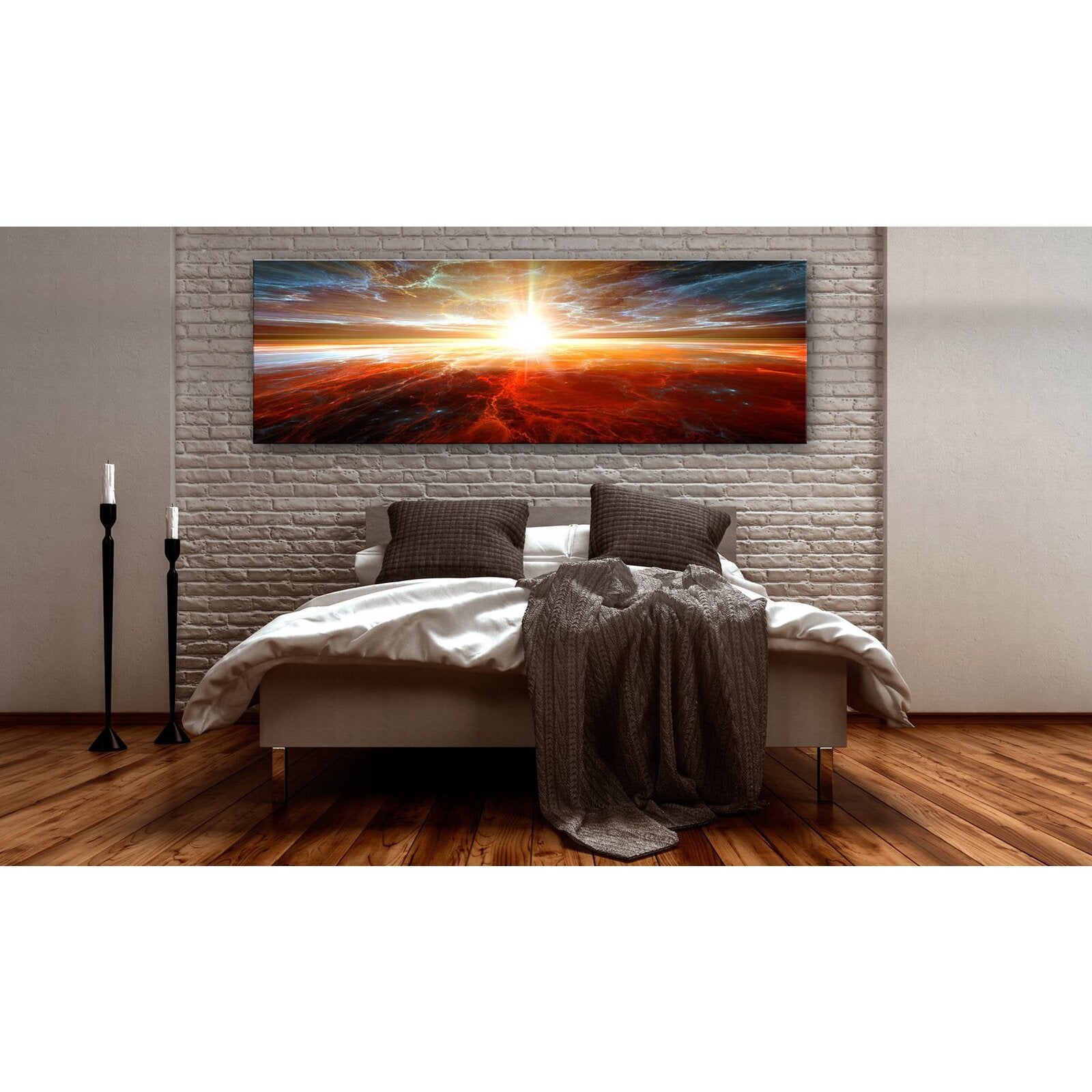 Tableau déformation de l'espace et du temps - 135 x 45 cm - 2