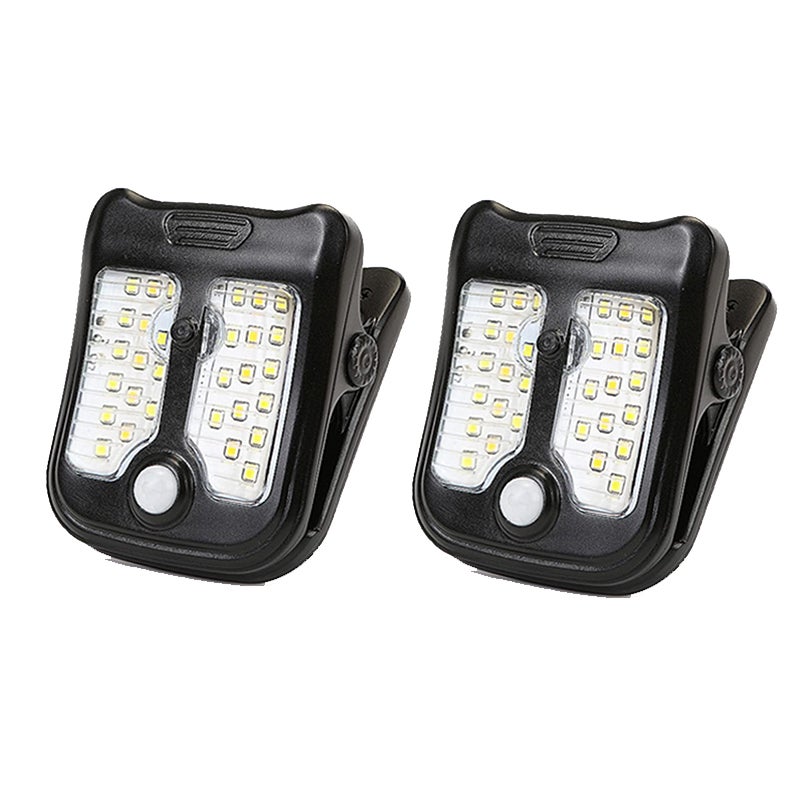 Wodoodporna zewnętrzna lampa ścienna na baterie słoneczne, 2-częściowa, przypinana solarna lampa ogrodzeniowa, bezprzewodowa lampa bezpieczeństwa LED