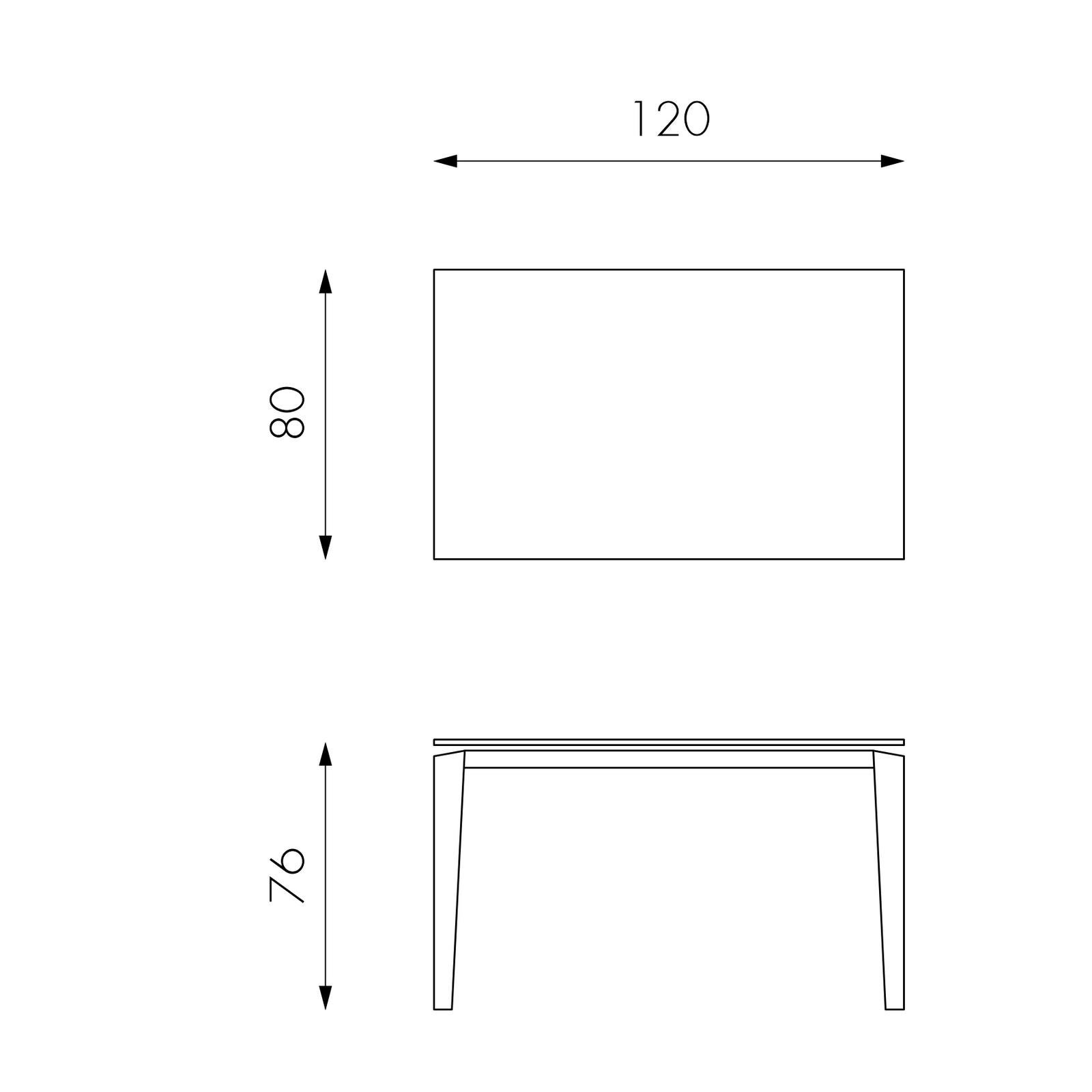 Table extensible de 120cm à 170cm plateau moderne en céramique sur verre trempé marbre anthracite - 6