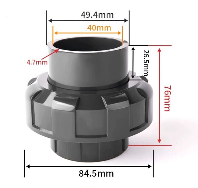 LASCO 15-1635 - Adattatore per tubo in PVC con filettatura femmina da 3/4 e filettatura maschio 1/2 LASCO 15-1635 - Adattatore per tubo in PVC con filettatura femmina da 3/4 e filettatura maschio 1/2