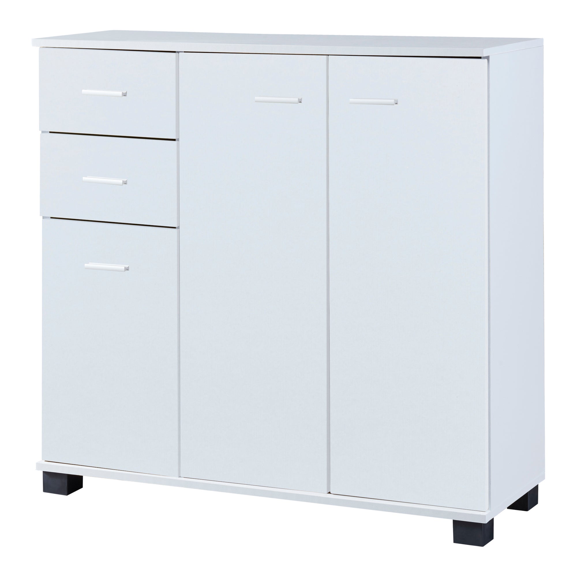 Commode Crimla 76 x 80 x 28 cm blanc [en.casa] - 2