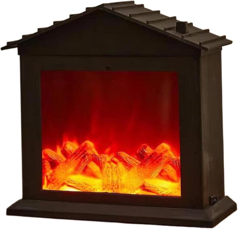 Fausse cheminée Petite cheminée électrique LED réaliste sans flamme — free download