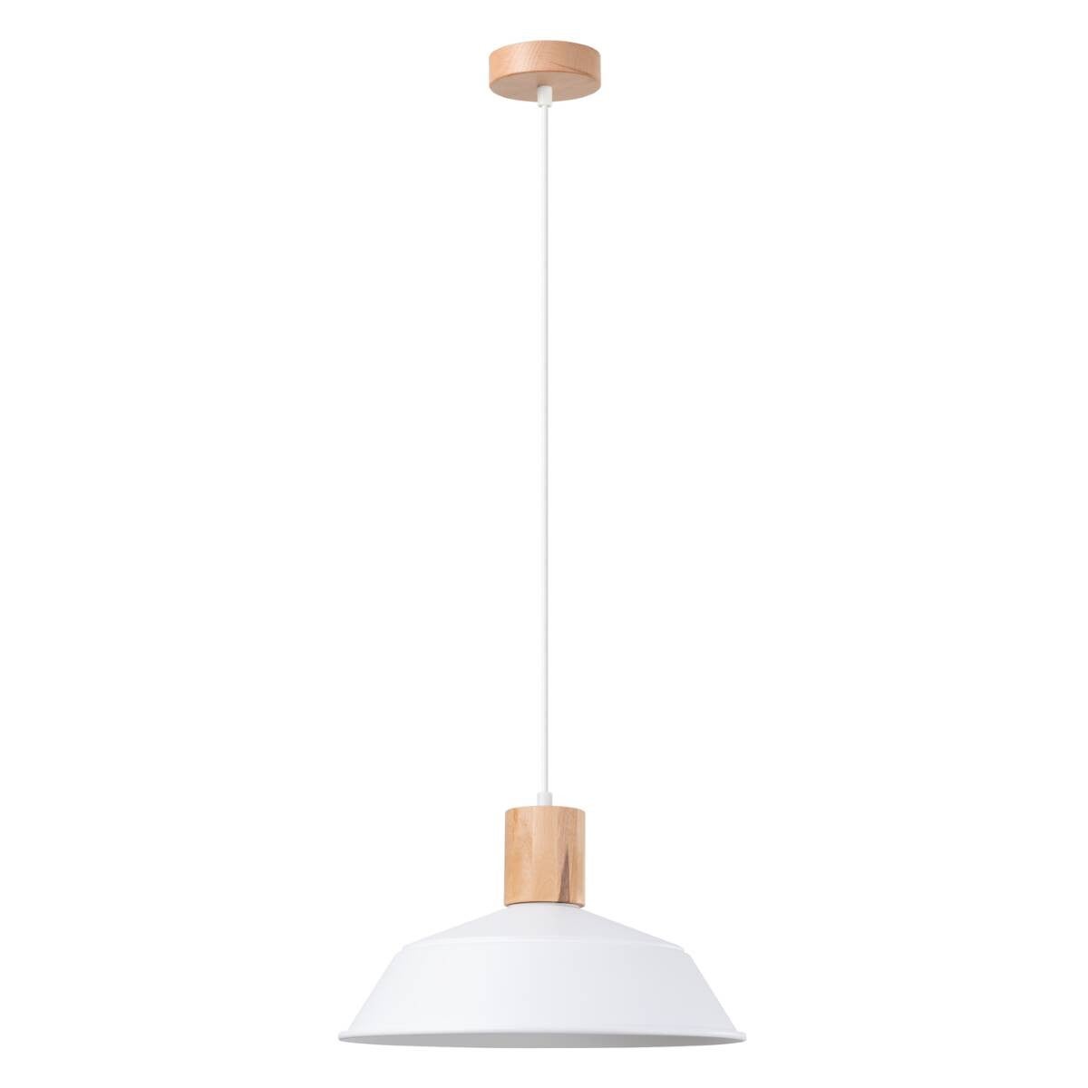Lampa wisząca Fano biała 1xE27x15W wym: 120 x 34 x 34 cm metal Sollux Lighting