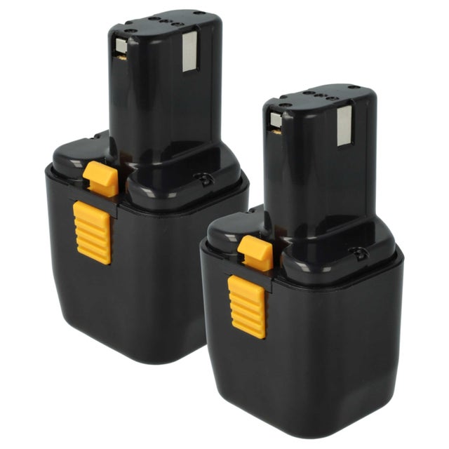 vhbw 2x Batterie remplacement pour Hitachi EB12B, EB12G, EB1224, FEB12S12, EB12, EB12S, FEB12, EB12M pour outil électrique (2100 mAh, NiMH, 12 V)
