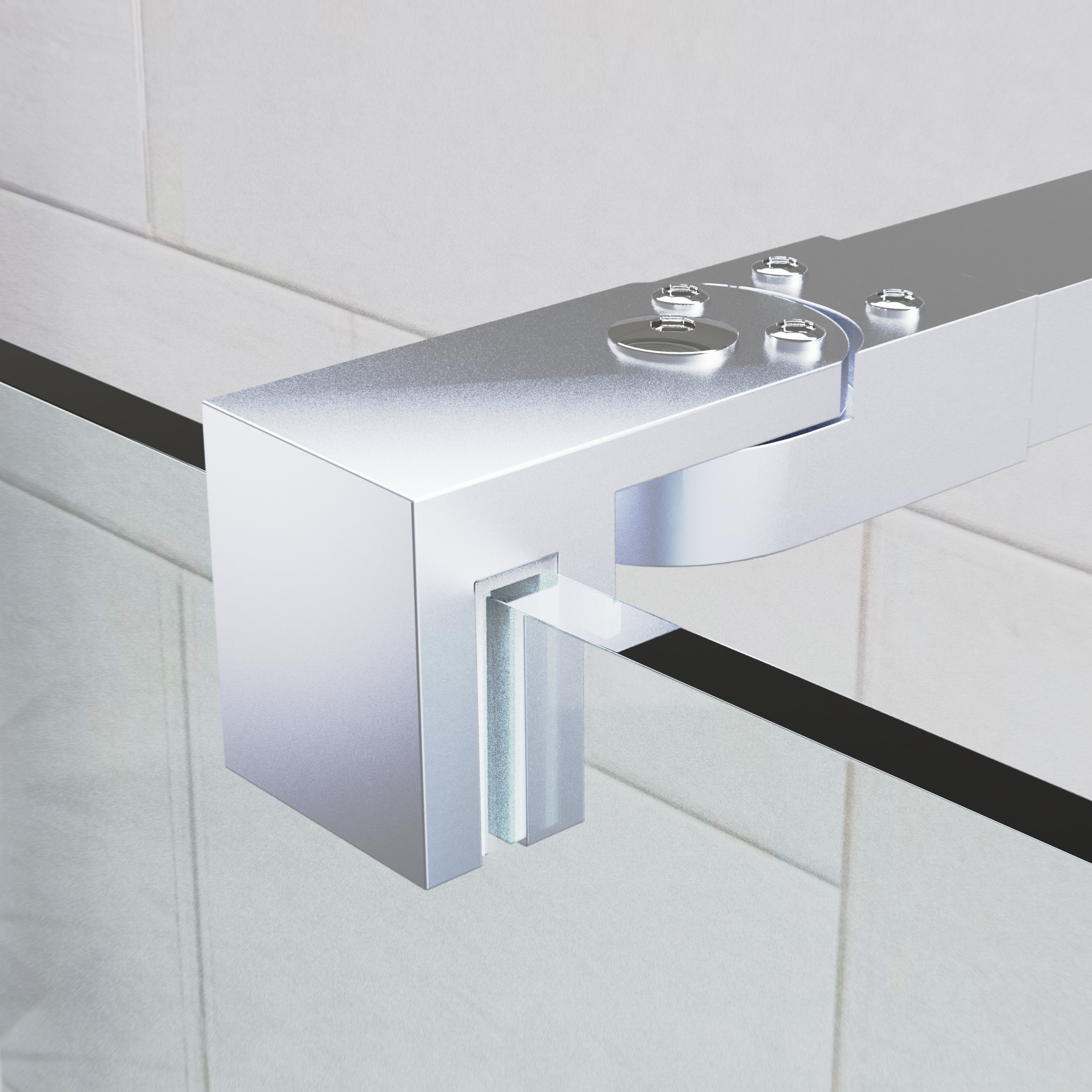 Mampara de Ducha Fija 70x200 cm Cromo Brillo Cristal Templado 8 mm con Tratamiento Antical para Baños Elegantes - 6