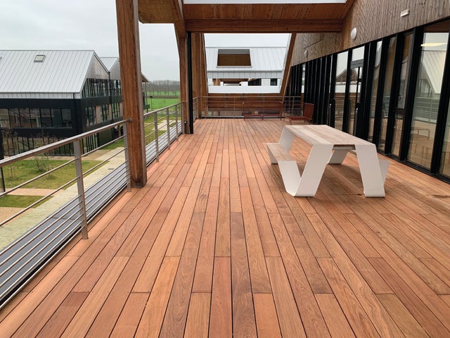 KIT COMPLET | 40m2 Terrasse Bois Exotique Jatoba (compris Lambourdes, Visseries et Livraison Sur Rendez-vous)