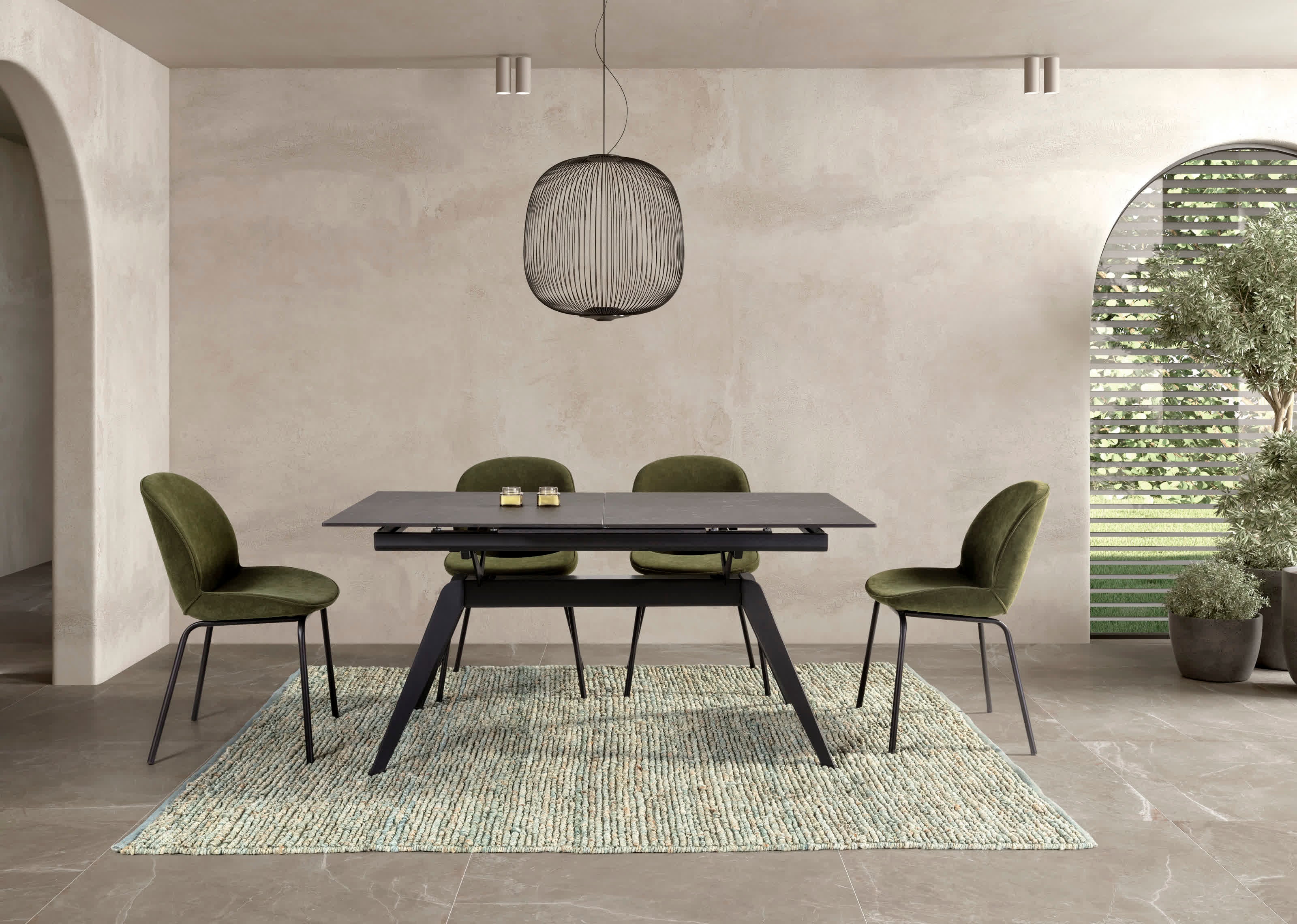 Tavolo estensibile da 6/8 persone in ceramica 160/220x76 cm - 5