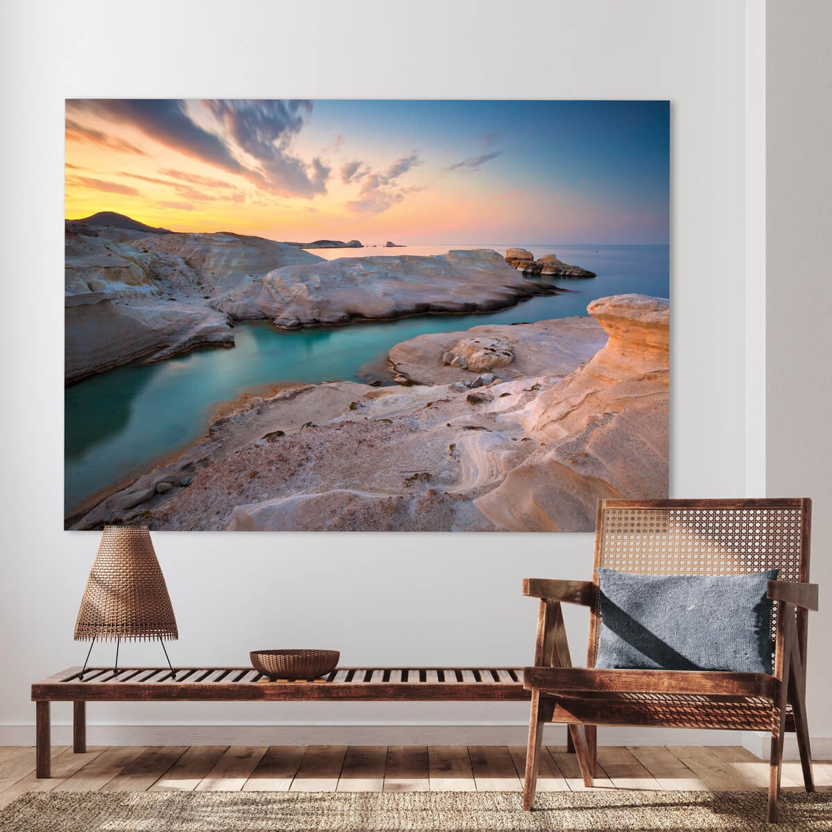 Tableau sur toile île de Milos 100x140 cm - 2