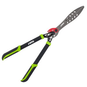 Cisaille à Haies Manuel 52cm - Lames Acier Carbone, Poignée Ergonomique, Léger Et Précise Pour Jardin