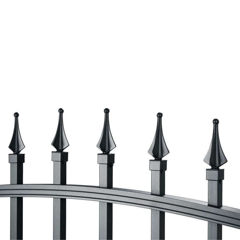 Portillon aluminium tradition style ferronnerie passage 1m Gris - 2