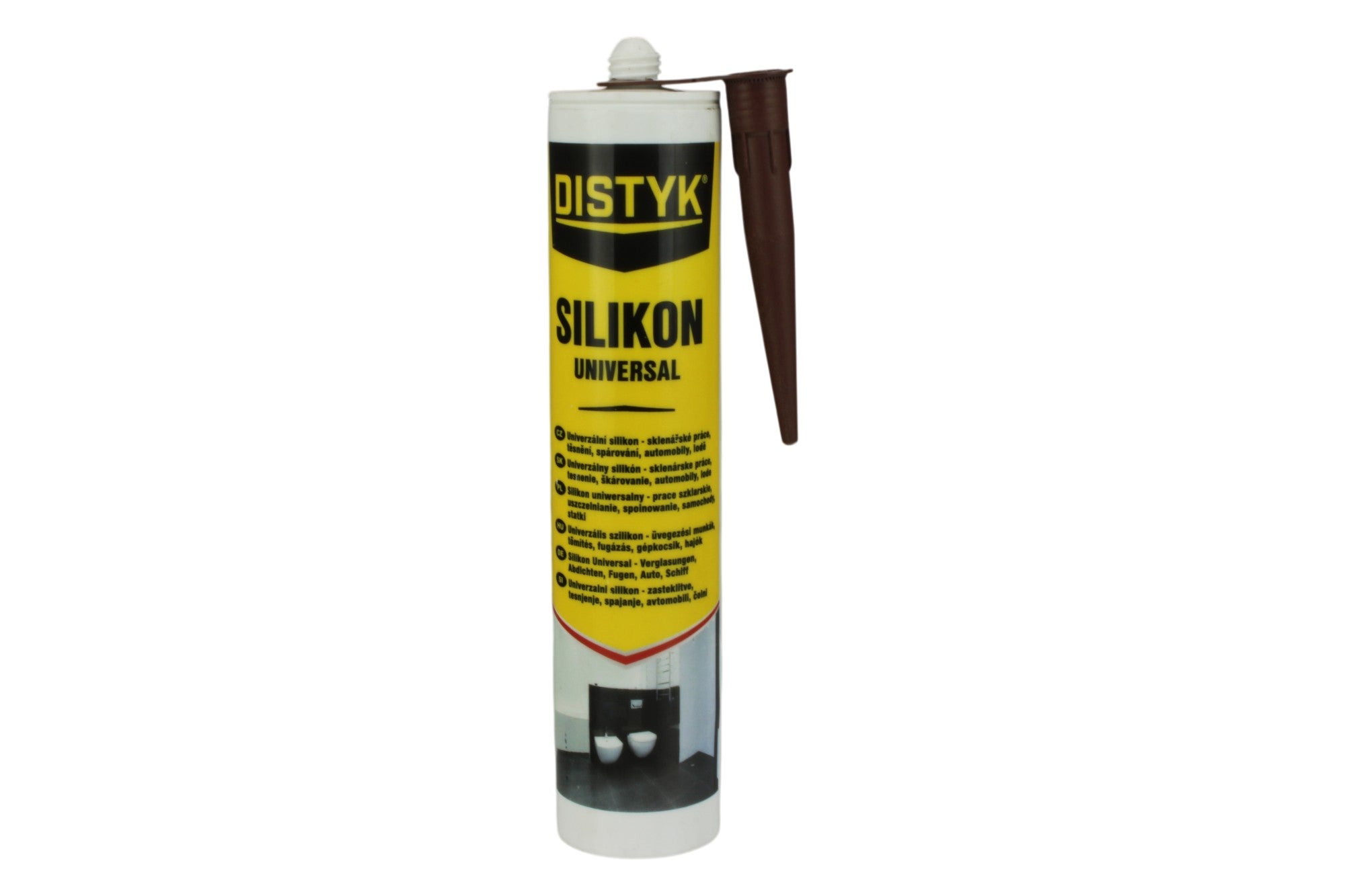 Silikon uszczelniający uniwersalny UV do wnętrz i na zewnątrz 280 ml BRĄZ DISTYK
