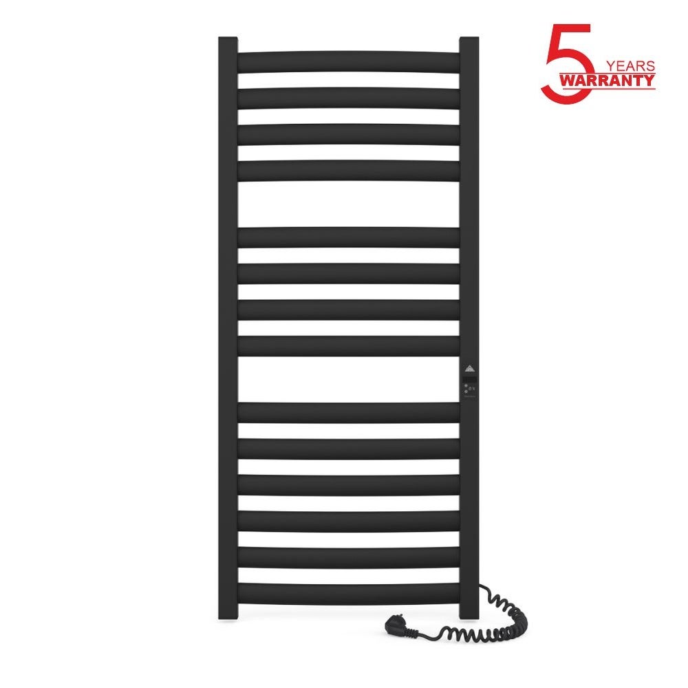 Grzejnik łazienkowy elektryczny ATLANT PREMIUM 500x1200 z minutnikiem ECO, 300W, Czarny
