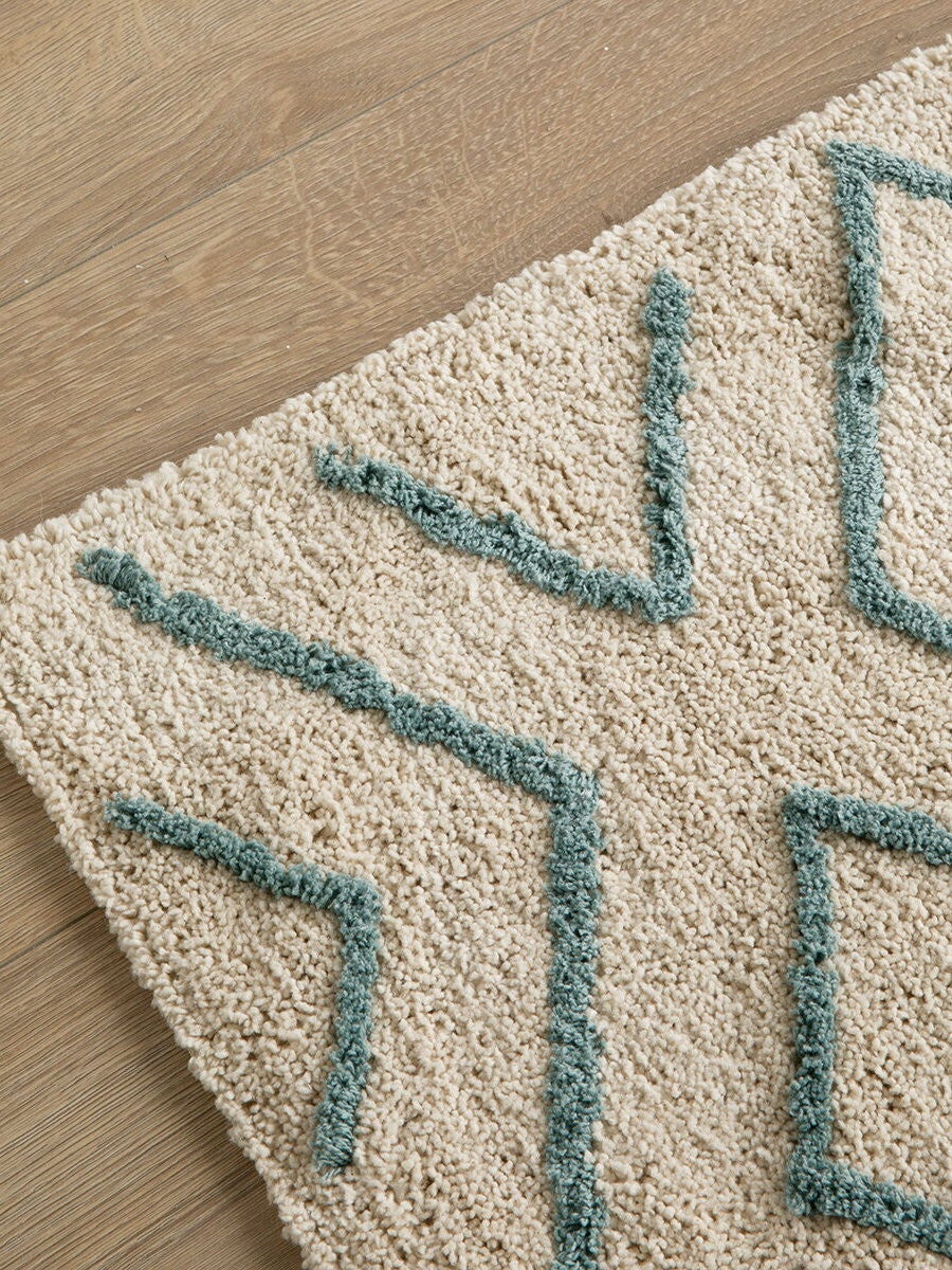 Alfombra algodón menta 150 cm x 100 cm - 2