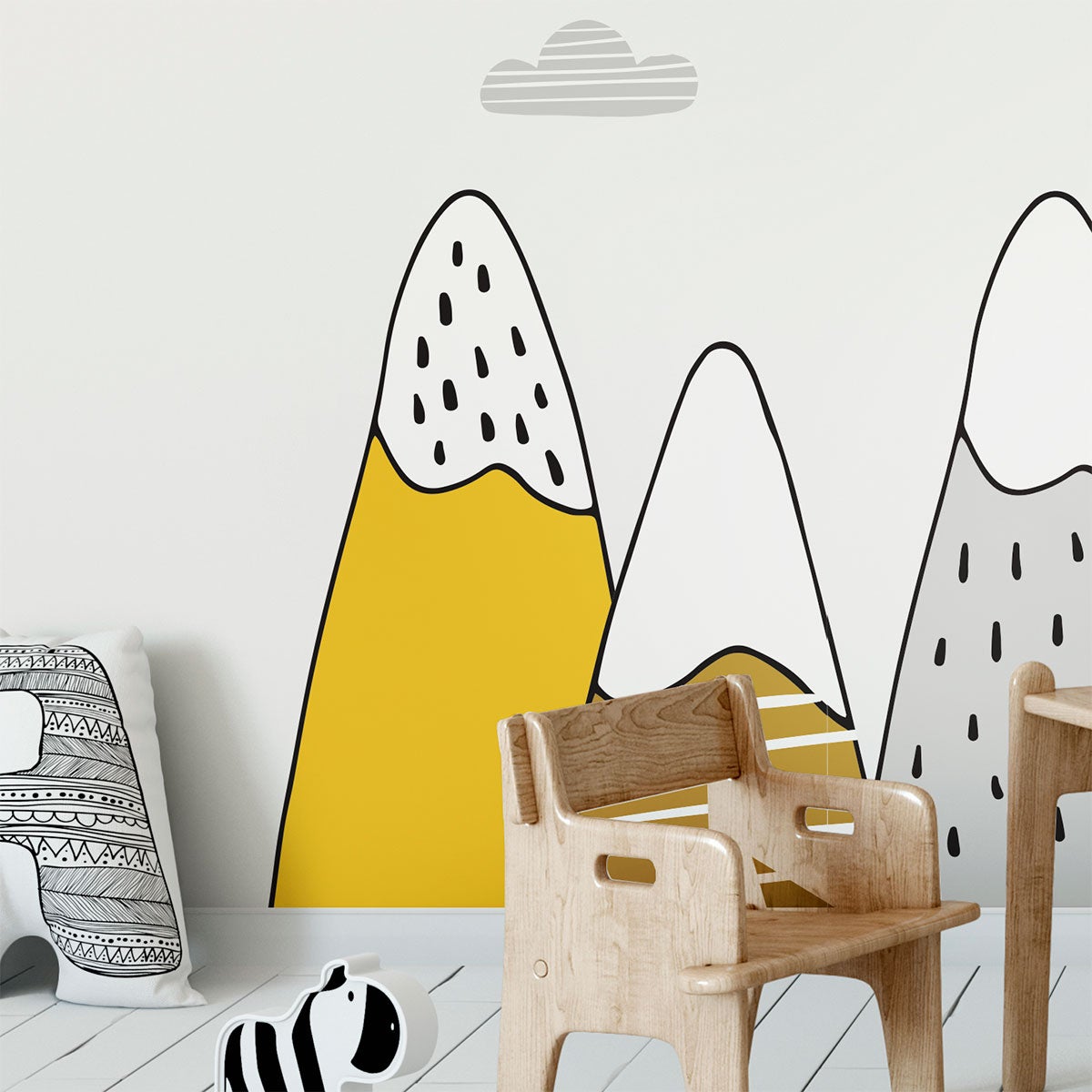 Adesivo bambino di montagna scandinavoatika - Sticker adesivo - adesivi murali - 90x135cm - 5