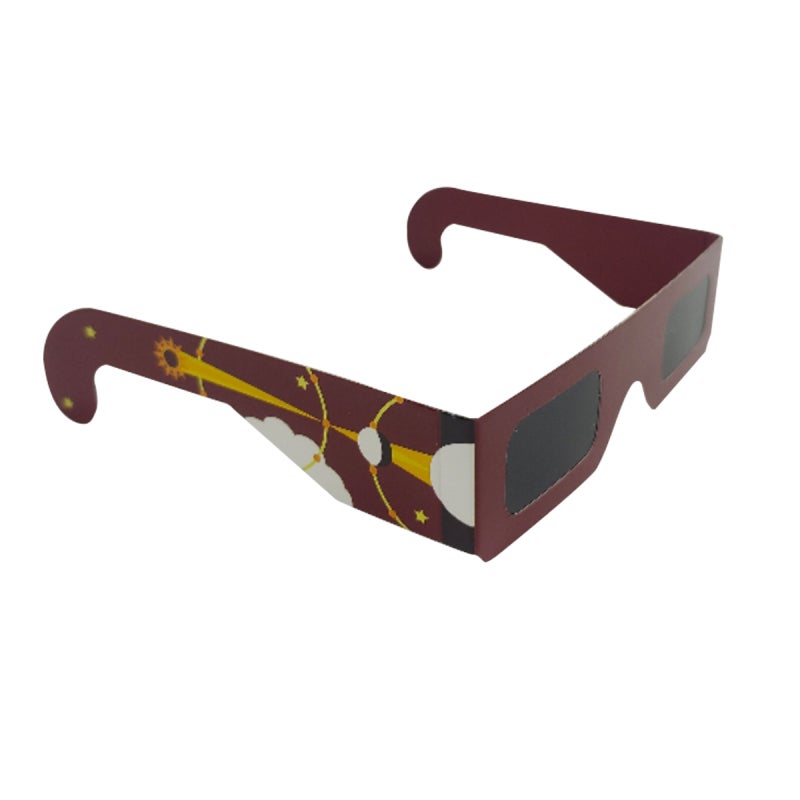 Lunettes d'observation d'éclipse, lot de 10 paires certifiées ISO 2024, pour adultes et enfants, vision sûre à trous d'épingle - 4